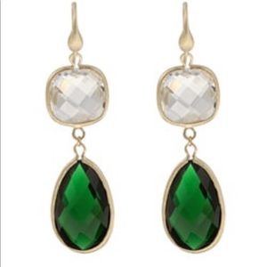 Rivka Friedman 18k gold plated crystal earrings